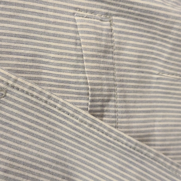 Armani Exchange cotton and wool grey and white striped casual blazer - Picture 8 of 10